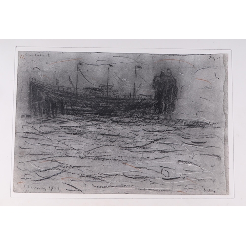 147 - In the manner of L S Lowry (1887-1976), a group of pencil drawings bearing the L S Lowry signature a... 