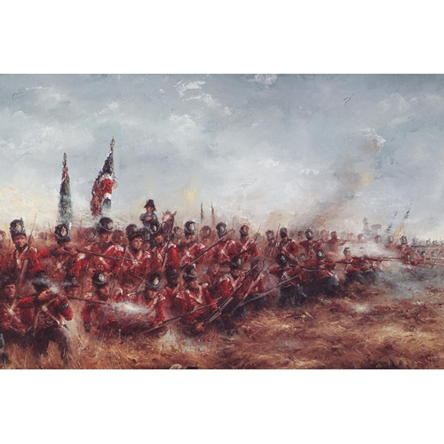 157 - After David Cartwright (British b1944) - Battle of Waterloo - limited edition print numbered 828/850... 