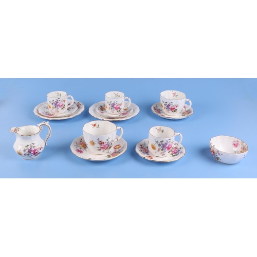 233 - A quantity of 18th century and later tea cups and saucers to include Crown Derby examples, Worcester... 