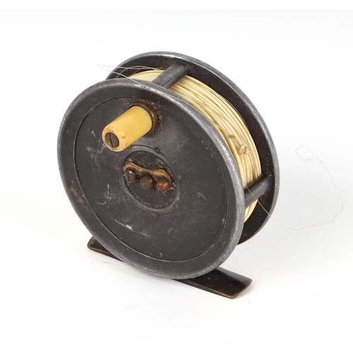 239 - An A Carter & Co. fly fishing reel, 7.5cms diameter.