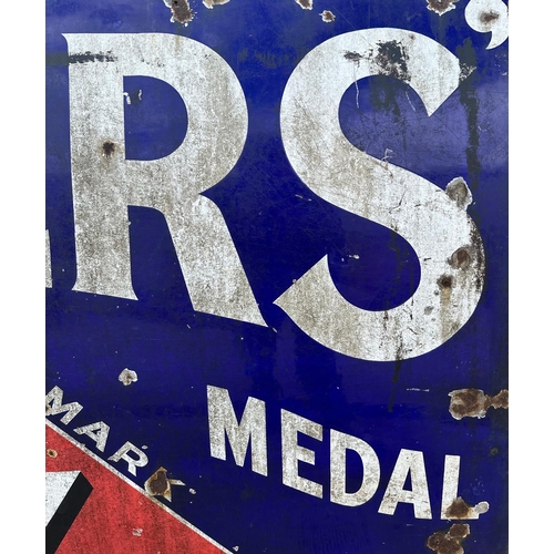 265 - A large original enamel advertising sign 'ROGERS PRIZE MEDAL TRADEMARK AK', 183 by 123cms.Condition ... 