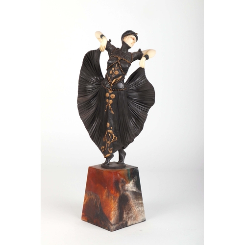 267 - An Art Deco style figure of a dancing lady, 39cms high.