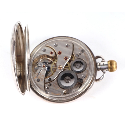 358 - Three silver cased open faced pocket watches; together with a silver half hunter pocket watch (4).