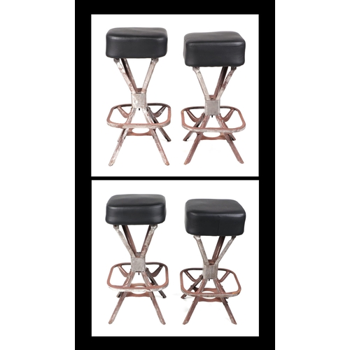 671 - A set of four mid-century industrial stools attributed to Evertaut (4).