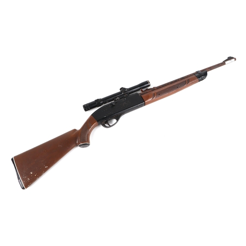 74 - A Crossman .177 pump action air rifle; together with a BSA telescopic sight (2).