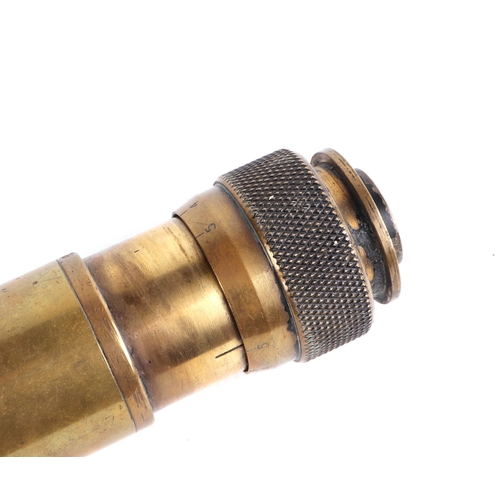 80 - A W. Ottway & Co. brass sighting scope, No. 645, 51cms long.