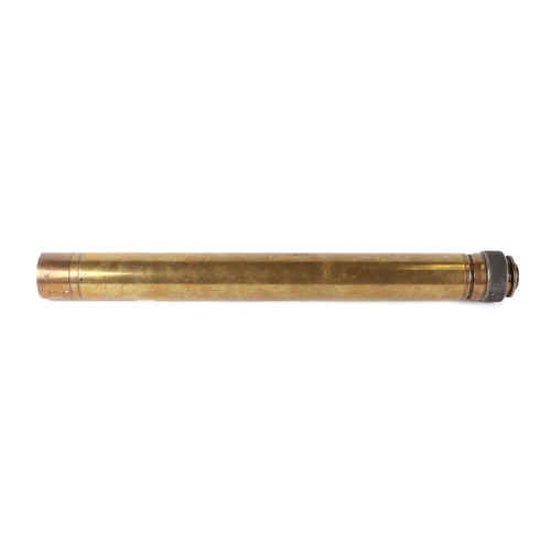 80 - A W. Ottway & Co. brass sighting scope, No. 645, 51cms long.