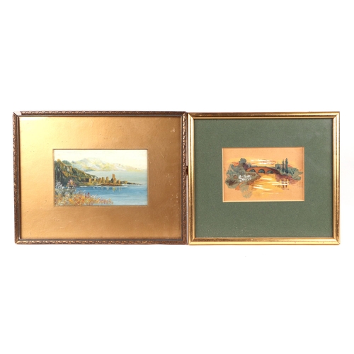 197 - Early 20th century English school - a portfolio of watercolour paintings comprising landscapes, stre... 