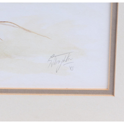 198 - Guy Troughton (modern British) - Study of Partridge - signed & dated '83 lower right, watercolour, f... 