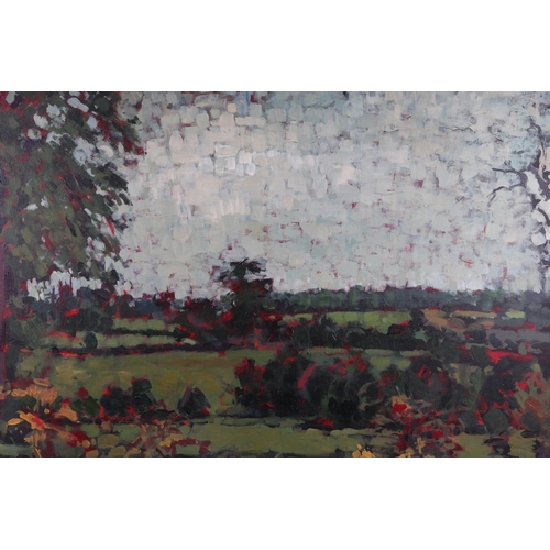 223 - Sophie Birdwood (20th century British) - Landscape Scene - signed & dated 2012 to verso, oil on canv... 