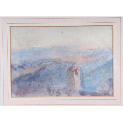 226 - Hercules Brabazon Brabazon (1821-1906) - Morning in Italy - watercolour, initialled HBB lower right,... 