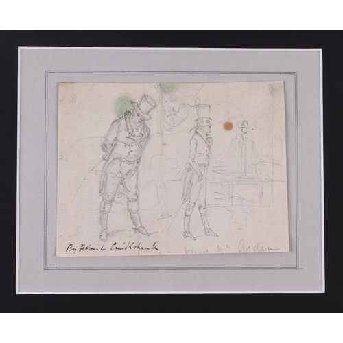 233 - Robert Cruickshank (1789-1856) - a group of pencil sketches and watercolours including two book illu... 