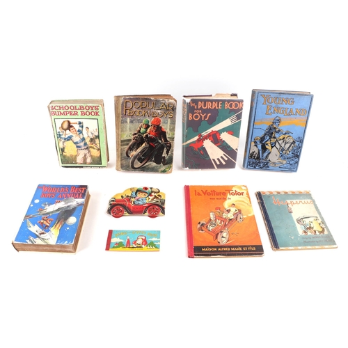 24 - A group of vintage children's books to include The Flying Annual, Young England, The Purple Book for... 