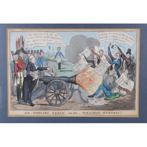 240 - A group of four 19th century coloured political satire engravings - Evidence to Character, An Englis... 