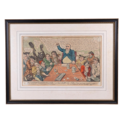 240 - A group of four 19th century coloured political satire engravings - Evidence to Character, An Englis... 