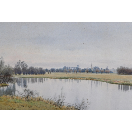 244 - William Fraser Garden (British 1856-1921) - River Landscape Scene - signed & dated '90 lower left, 2... 