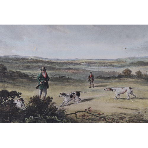 247 - After D Wolstenholme - a group of three coloured hunting prints, published by R Ackermann, 1823, all... 