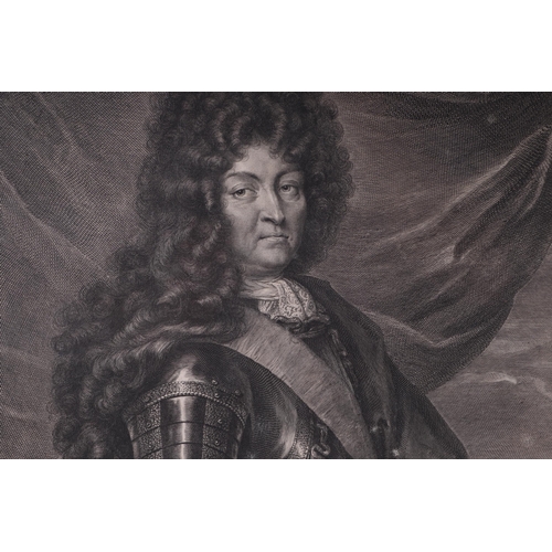 248 - After Jean de la Haye (1641-1688) - Louis XIV; together with three similar portraits, the largest 37... 