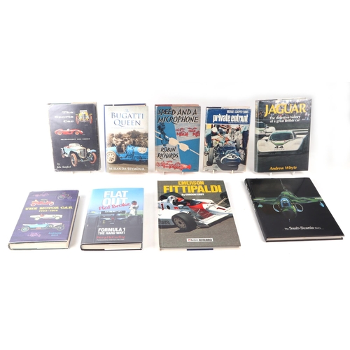 25 - A group of assorted Motoring volumes to include Richards (Robin) Speed and a Microphone; Whyte (Andr... 