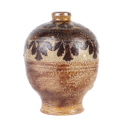 325 - A Martin Brothers Art pottery stoneware vase designed by Robert Wallace in autumn colours, incised M... 