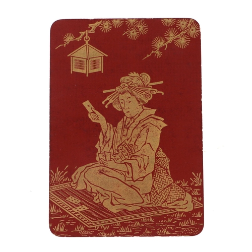 348 - A pack of De La Rue & Co. playing card with chinoiserie decoration.Condition ReportGood overall cond... 