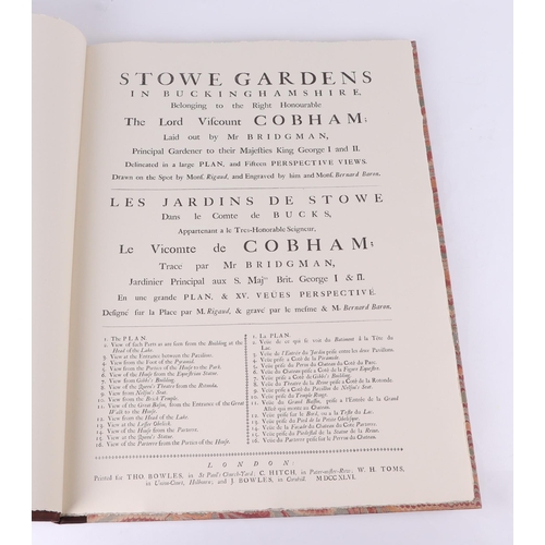 37 - Bridgeman (Charles) Stow Gardens in Buckinghamshire, laid out by Mr Bridgeman, delineated in a large... 