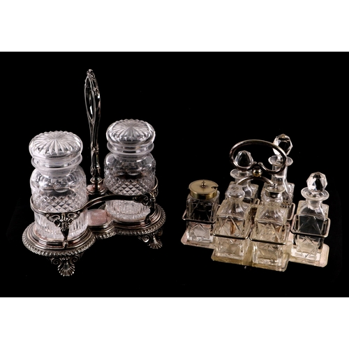 530 - A large quantity of silver plated items to include a spirit kettle on stand, tea sets, a large oval ... 