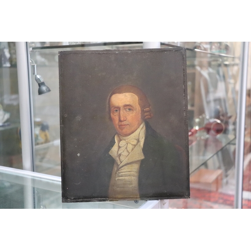 211 - Late 18th century British school - Head and Shoulder Portrait of a Gentleman Wearing a White Cravat,... 