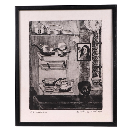 116 - After Constance Short (Ireland b1944) - Kitchen - limited edition engraving 6/10, signed in pencil a... 