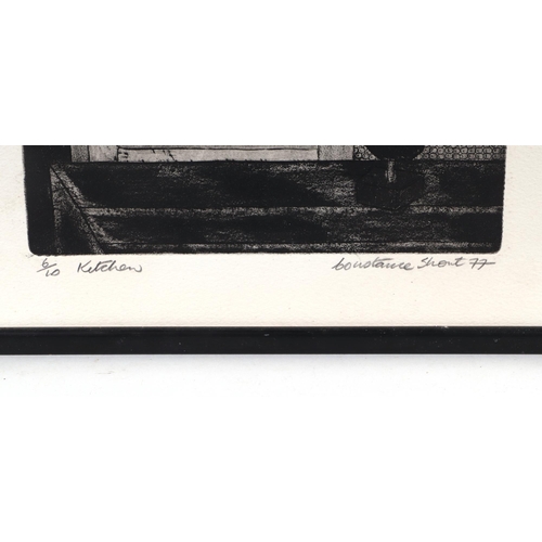 116 - After Constance Short (Ireland b1944) - Kitchen - limited edition engraving 6/10, signed in pencil a... 