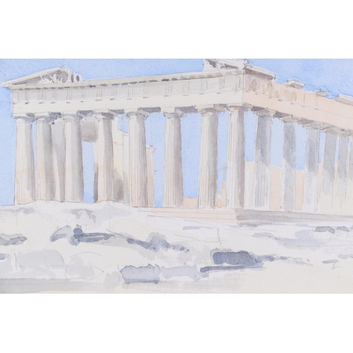 199 - Edward Bestow (20th century British) - Parthenon - signed and dated '2013 lower right, watercolour, ... 