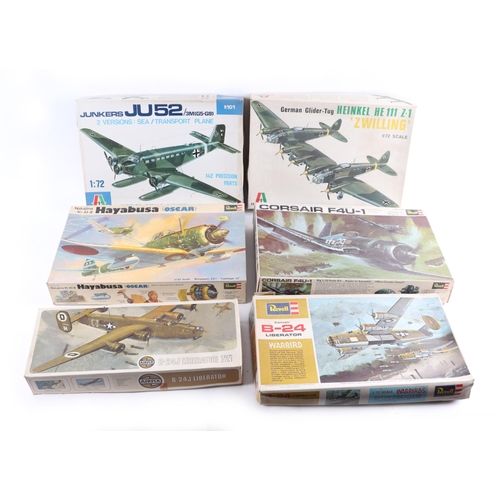 286 - A group of Airfix and similar model aeroplane kits