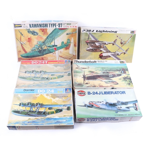 286 - A group of Airfix and similar model aeroplane kits