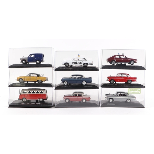 291 - A small quantity of Vanguard 1:43 scale diecast vehicles including Rover P6 35pp V8, Hillman Minx Ro... 