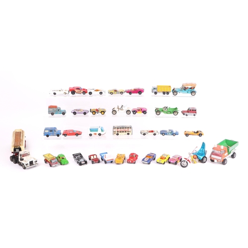 295 - A quantity of diecast and similar vehicles to include Matchbox and Corgi examples (play worn conditi... 