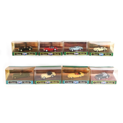 296 - A small quantity of Corgi Classic Models diecast sports cars to include Jaguar E Type Roadster, Aust... 