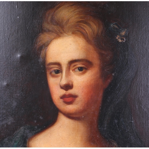 80 - 19th century English school - a head & shoulder portrait of Sarah, Duchess of Marlborough, oil on ca... 