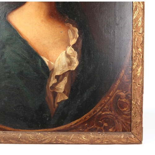 80 - 19th century English school - a head & shoulder portrait of Sarah, Duchess of Marlborough, oil on ca... 