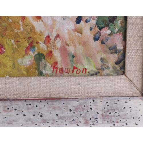 81 - Nigel Ramsey Newton (1903-1976)  - A French Vineyard with Mountains in the Distance - oil on canvas,... 