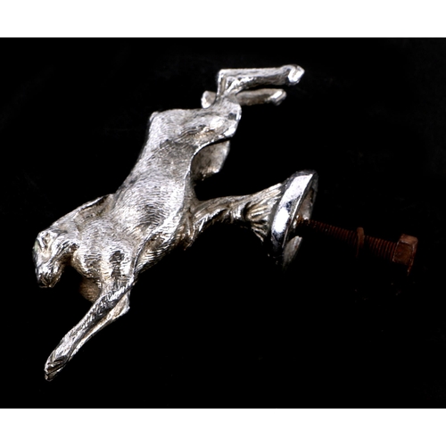 11 - An accessory car mascot in the form of a leaping hare, 14cms long.