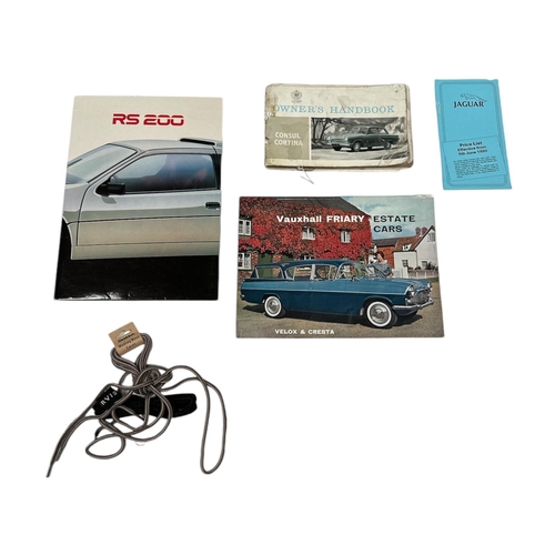 45 - An auto jumbler's lot including a 1960 Vauxhall Friary Estate Cars (Velox & Cresta) brochure; a Ford... 