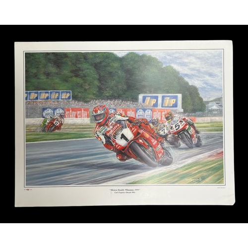 53 - After John Saunders (modern British) - assorted colour Motor Sport prints including the Glover Troph... 