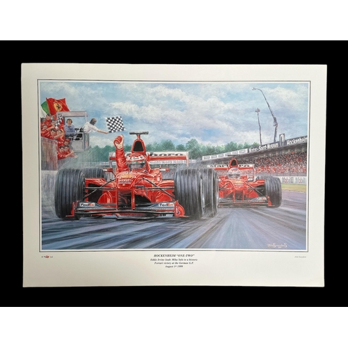 53 - After John Saunders (modern British) - assorted colour Motor Sport prints including the Glover Troph... 