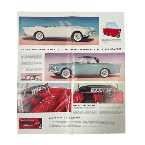 57 - Three British car sales brochures from the late 1950's / 1960's including the Hillman Minx Deluxe Sa... 