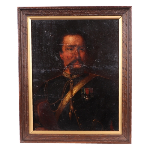 Victorian school - a portrait of Colonel Lawrence Flyer of the 12th ...