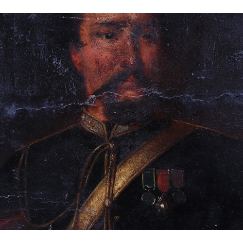 Victorian school - a portrait of Colonel Lawrence Flyer of the 12th ...