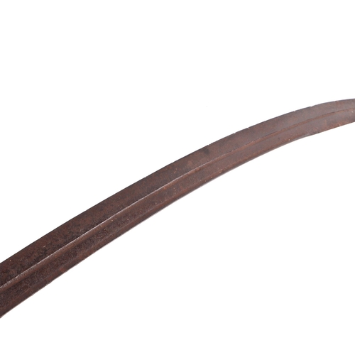 115 - An Indian Tulwar sword having a Turkish style Kilij shaped blade, possibly late 18th / 19th century.... 