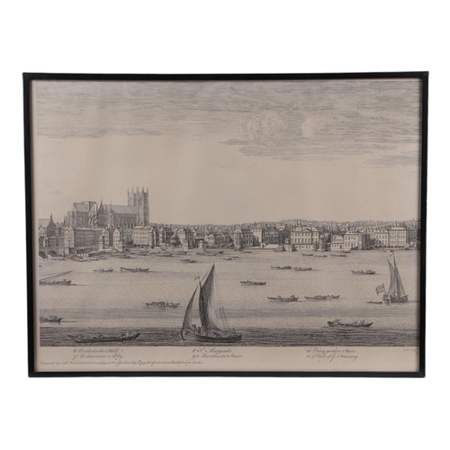 168 - A set of ten black & white prints taken from the 18th century Perspective Views of cities and Chief ... 