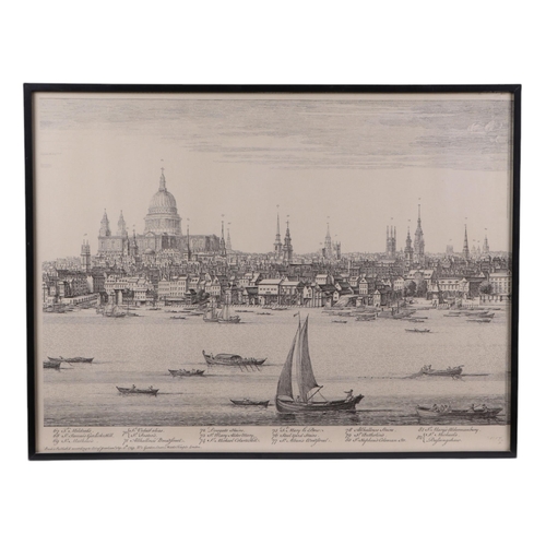 168 - A set of ten black & white prints taken from the 18th century Perspective Views of cities and Chief ... 