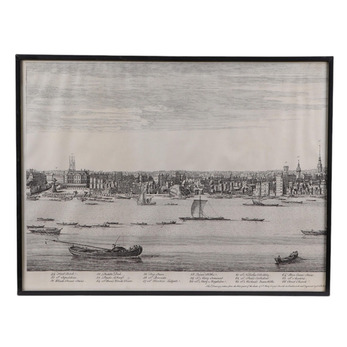 168 - A set of ten black & white prints taken from the 18th century Perspective Views of cities and Chief ... 